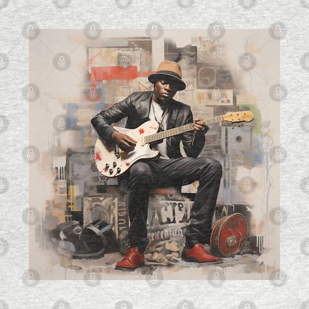 Blues Guitar Man by LB35Y5